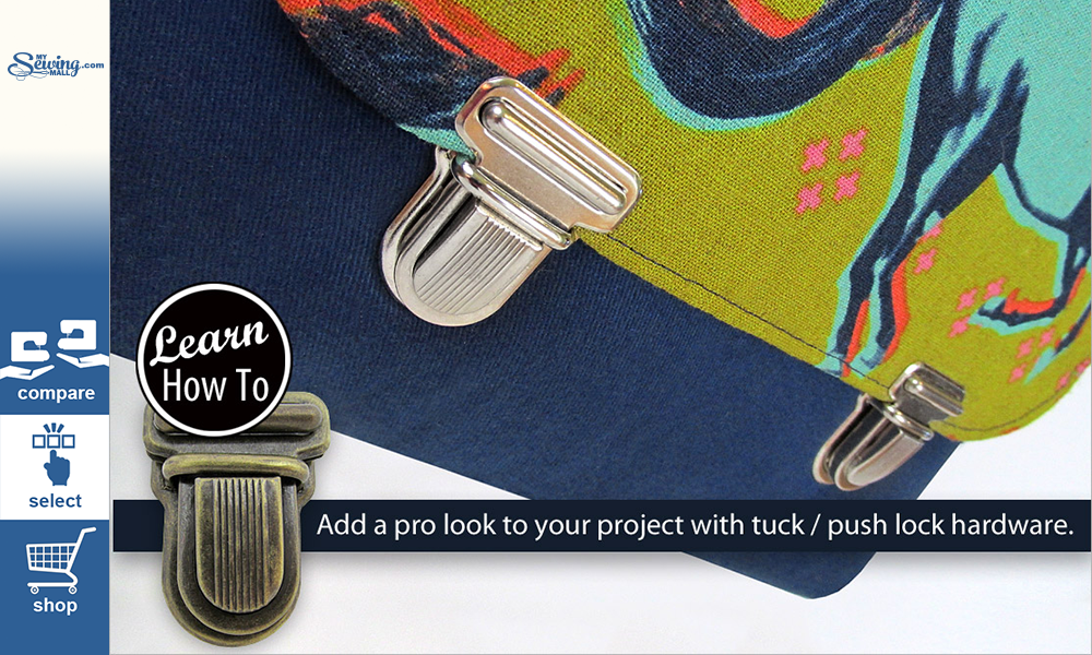How To Insert A Tuck or Push Lock Closure