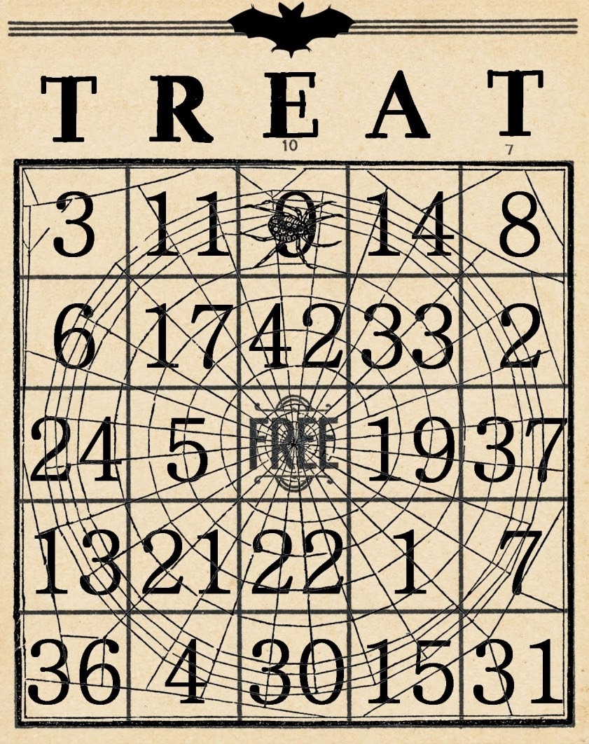 Artistic Hen Free Halloween Bingo Cards to Download Part 3