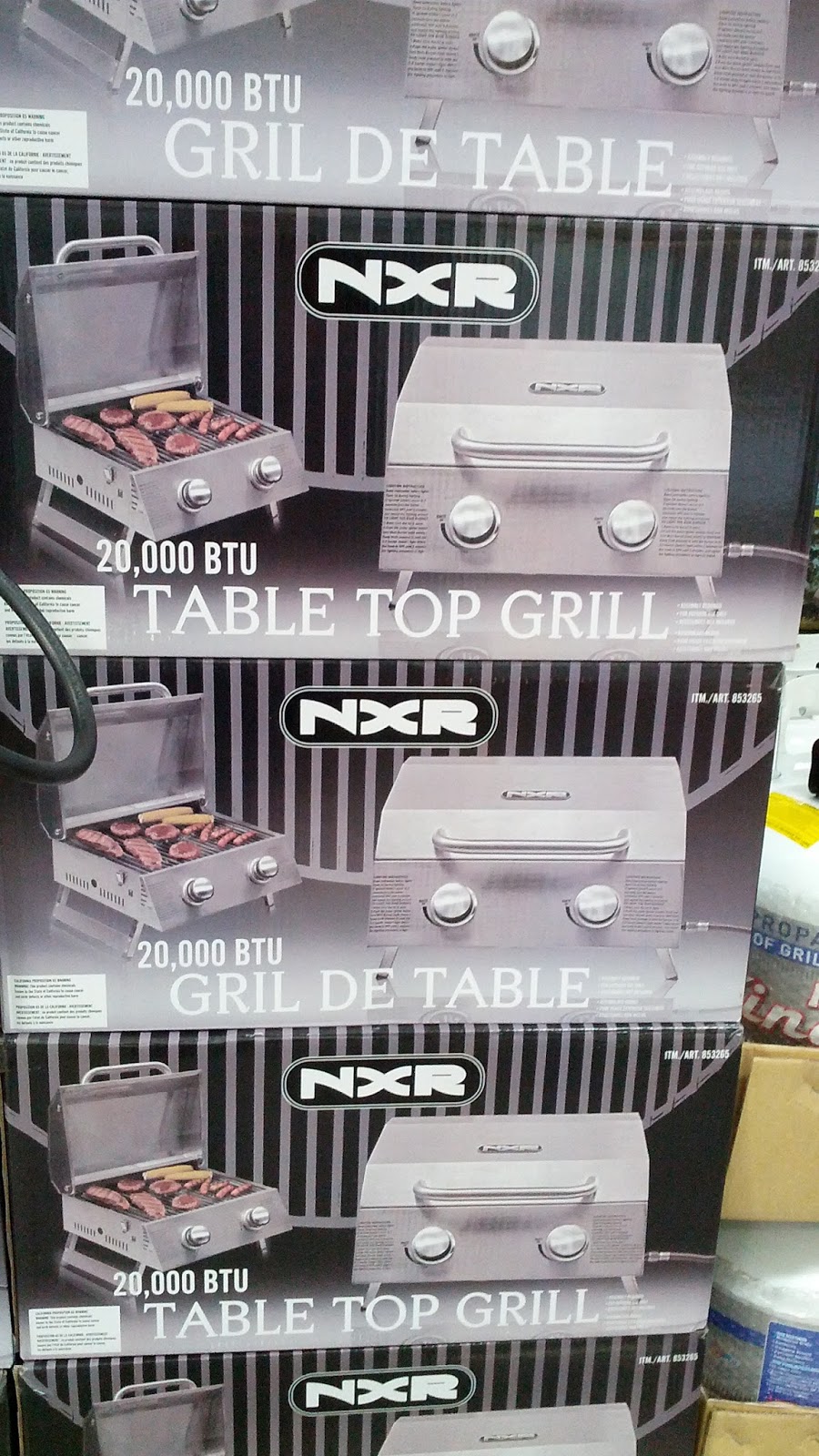 Duro NXR Table Top Gas BBQ Grill Costco Weekender