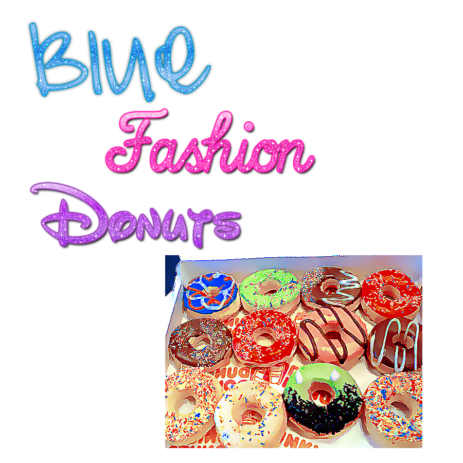 Blue Fashion Donuts