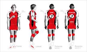 indumentaria deportiva del voley