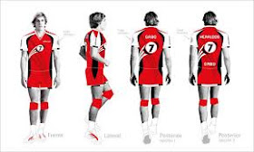 indumentaria deportiva de voleibol