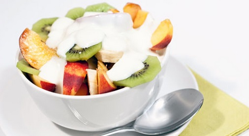 Ensalada de frutas con yogurt