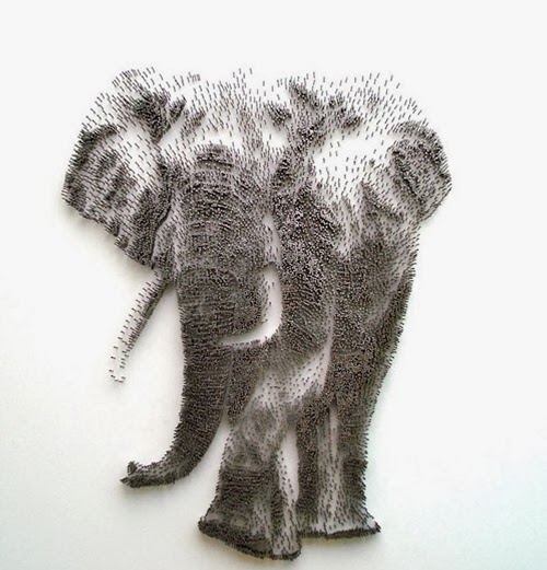 10-Elephant-David-Foster-Stippling-Art-with-Nails-www-designstack-co