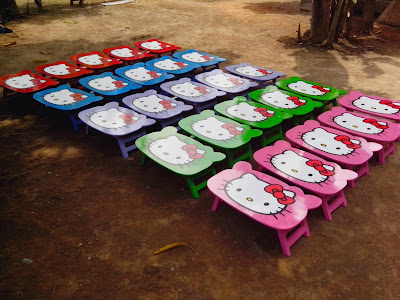 Meja Lipat Anak Hello Kitty