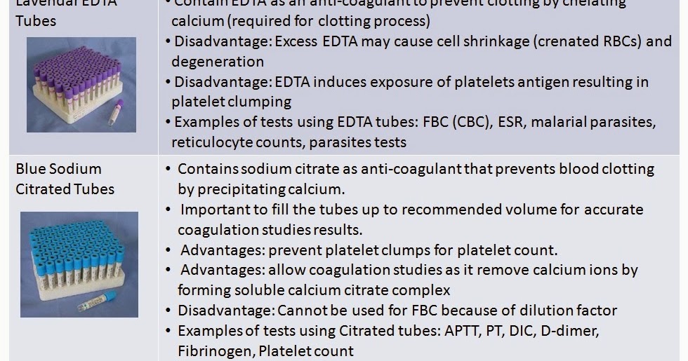 Haematology in a NutShell Vacutainer Blood Tubes