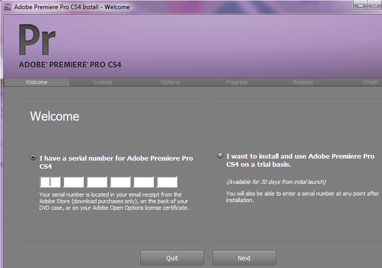adobe premiere cs4 crack serial number