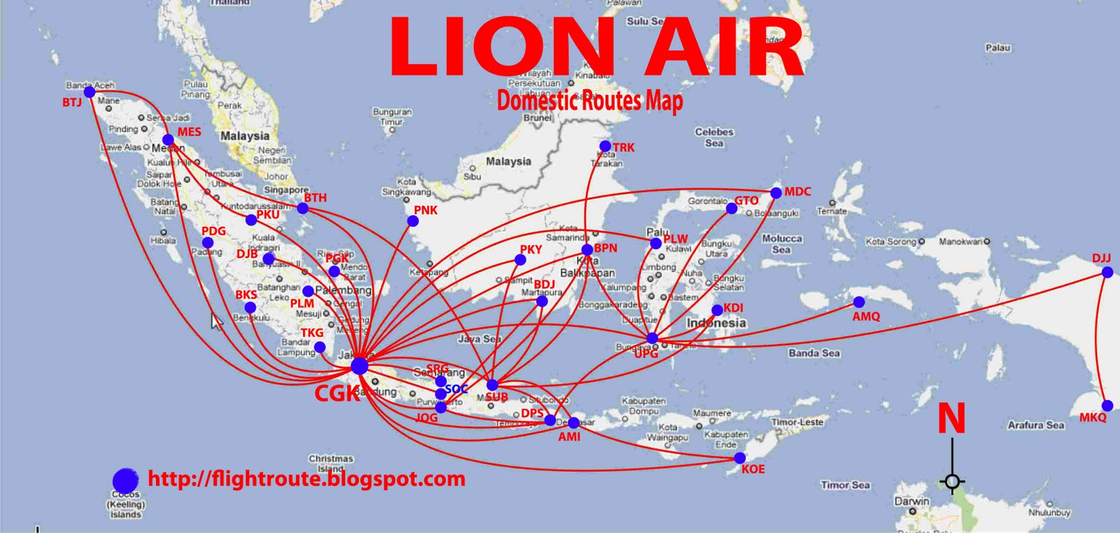 Flight Route Map