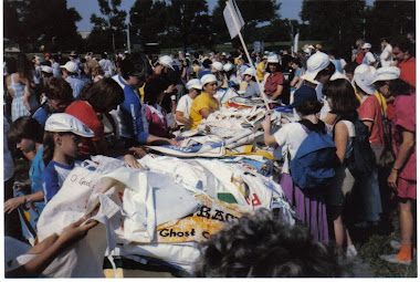 Thousands of donated Ribbons for the Ribbon joining