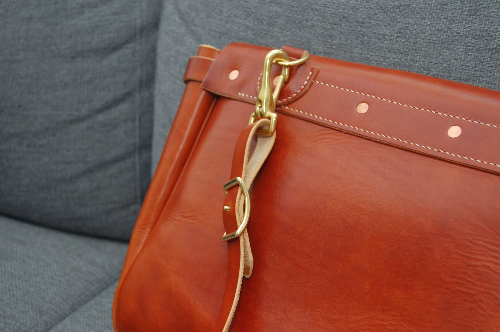 Andersen leather U.S mail bag