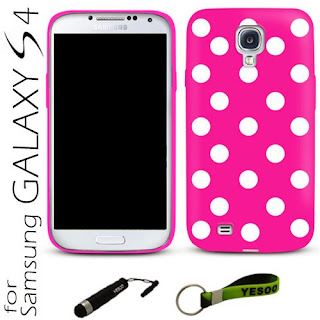 pink polka dot galaxy s4 case