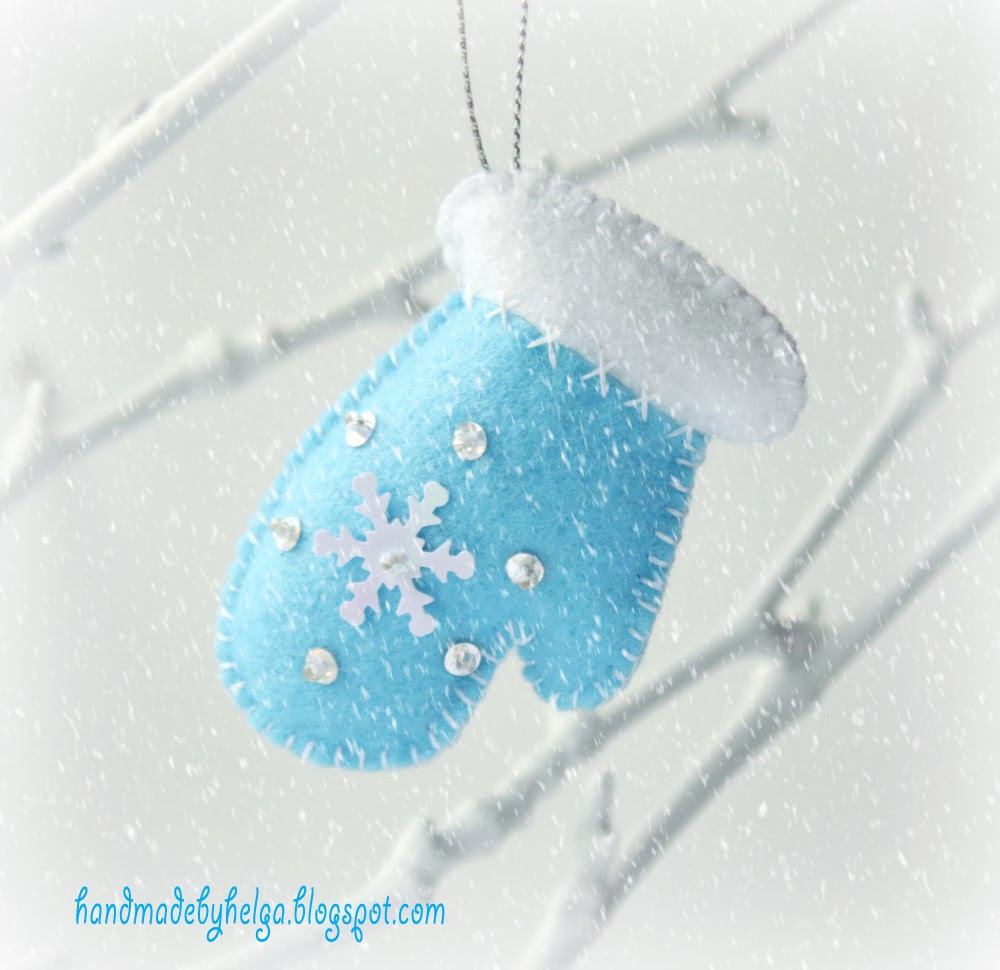 Handmade by Helga Felt mittens