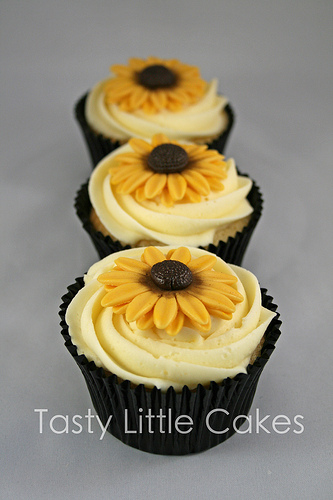 Sunflower Wedding Cupcakes