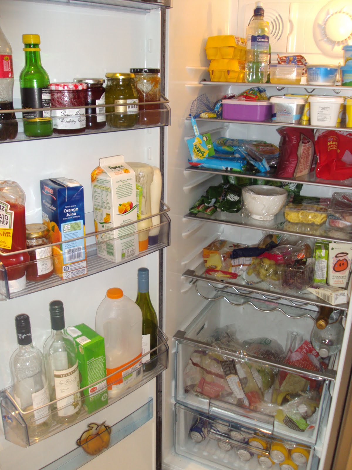 Fridge Contents (yes, you read right!!) Steph's Two Girls