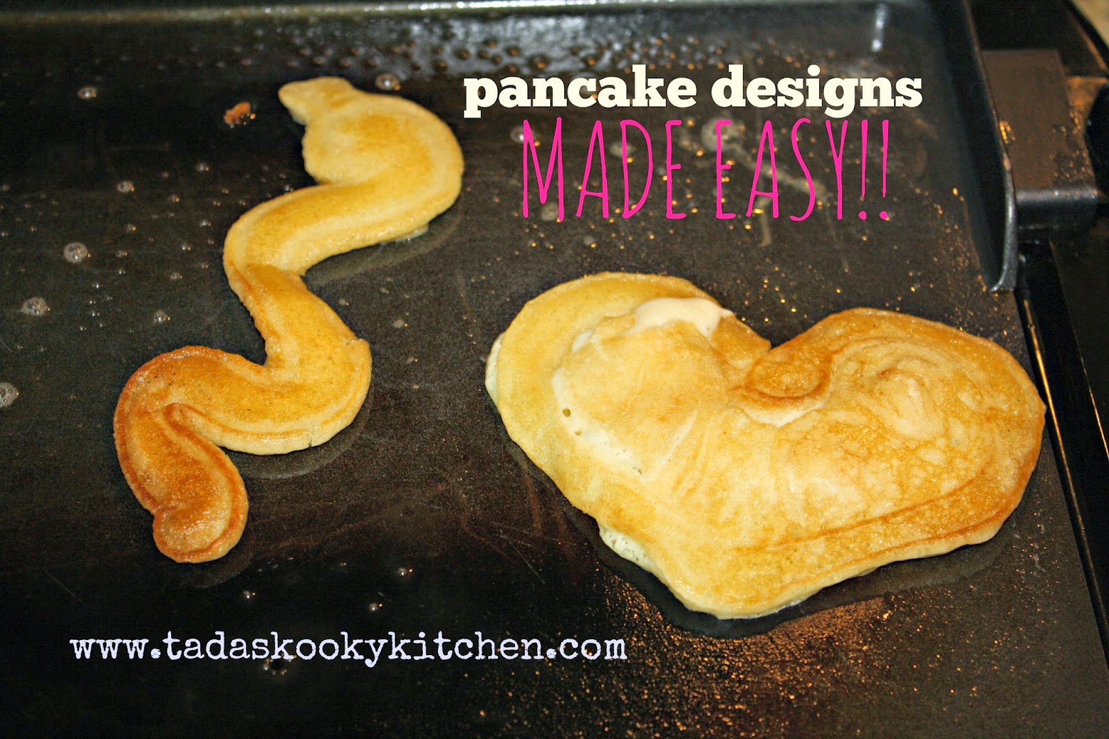 Tada's Kooky Kitchen Pancake designs made easy!