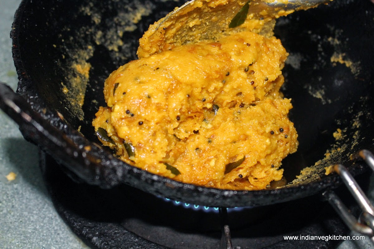 IndianVegKitchen Karama Upma Arisi Maavu Upma Tirunelveli Special