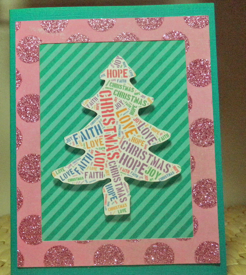 Crafting The Frugal Way Word Art Christmas Cards