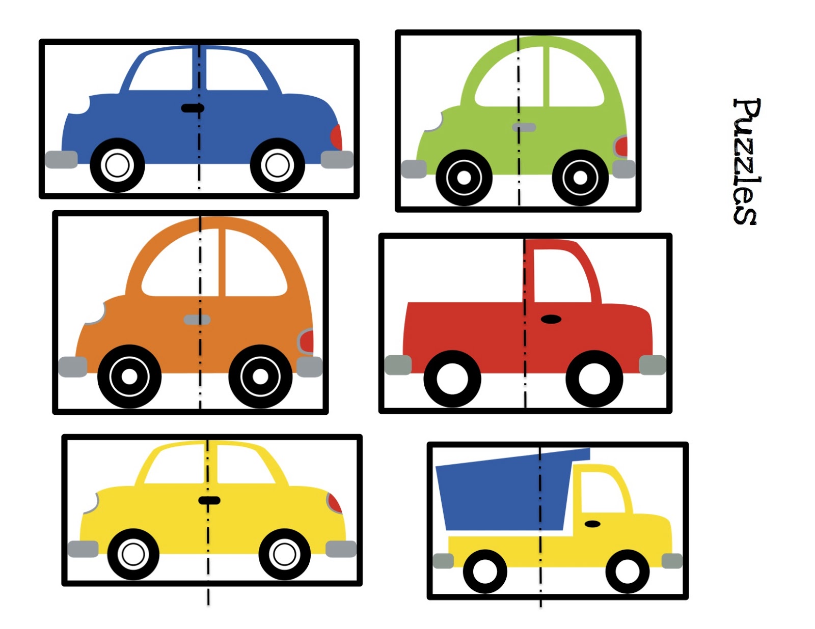Cars+Puzzles.jpg (1600×1236) T is for Transportation Preschool