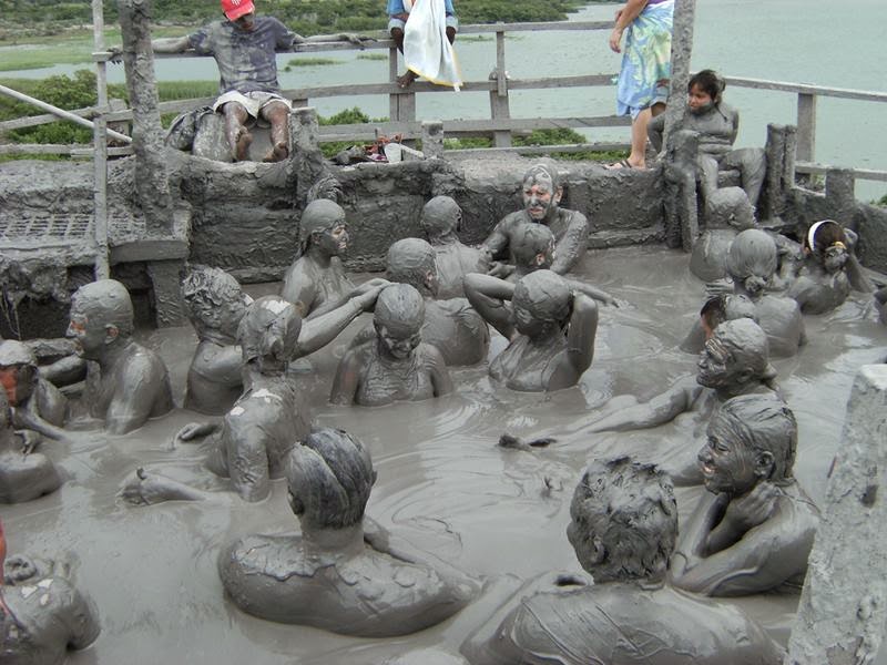 Ritebook Mud Bath in El Totumo Mud Volcano, Colombia