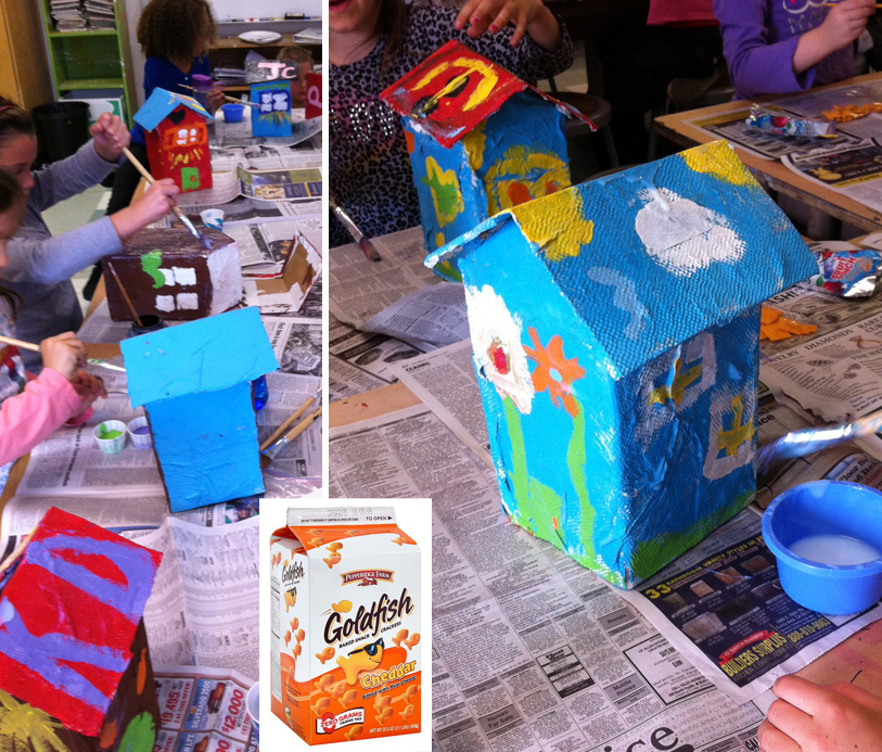 Paper Mache Houses Art Projects for Kids