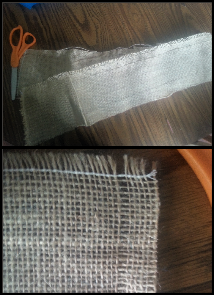 How to EASILY cut burlap