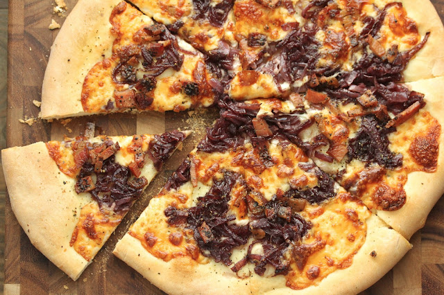 Pizza with Onion Confit