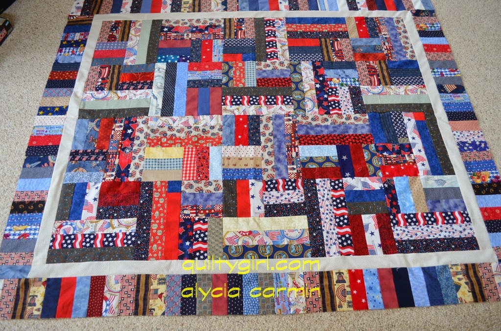 Alycia Quilts Quiltygirl 2 1/2 inch strips continued