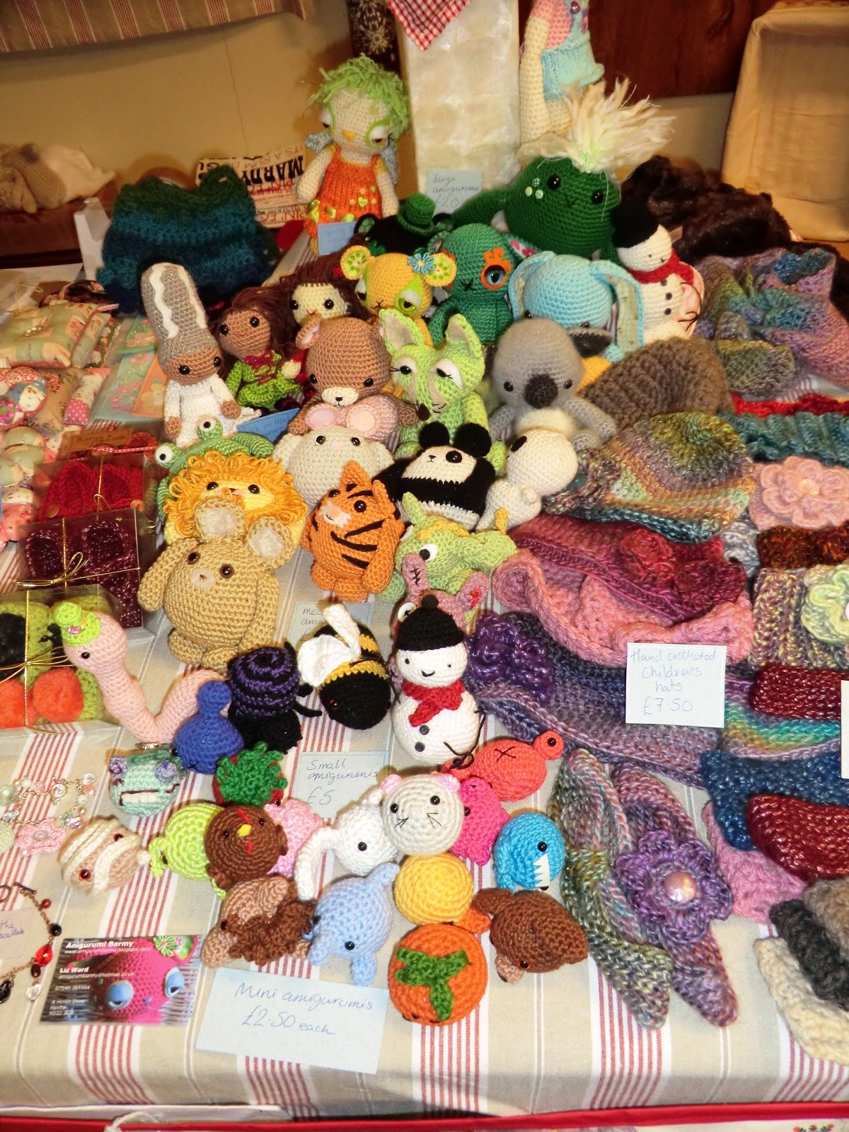 Amigurumi Barmy: christmas craft fair