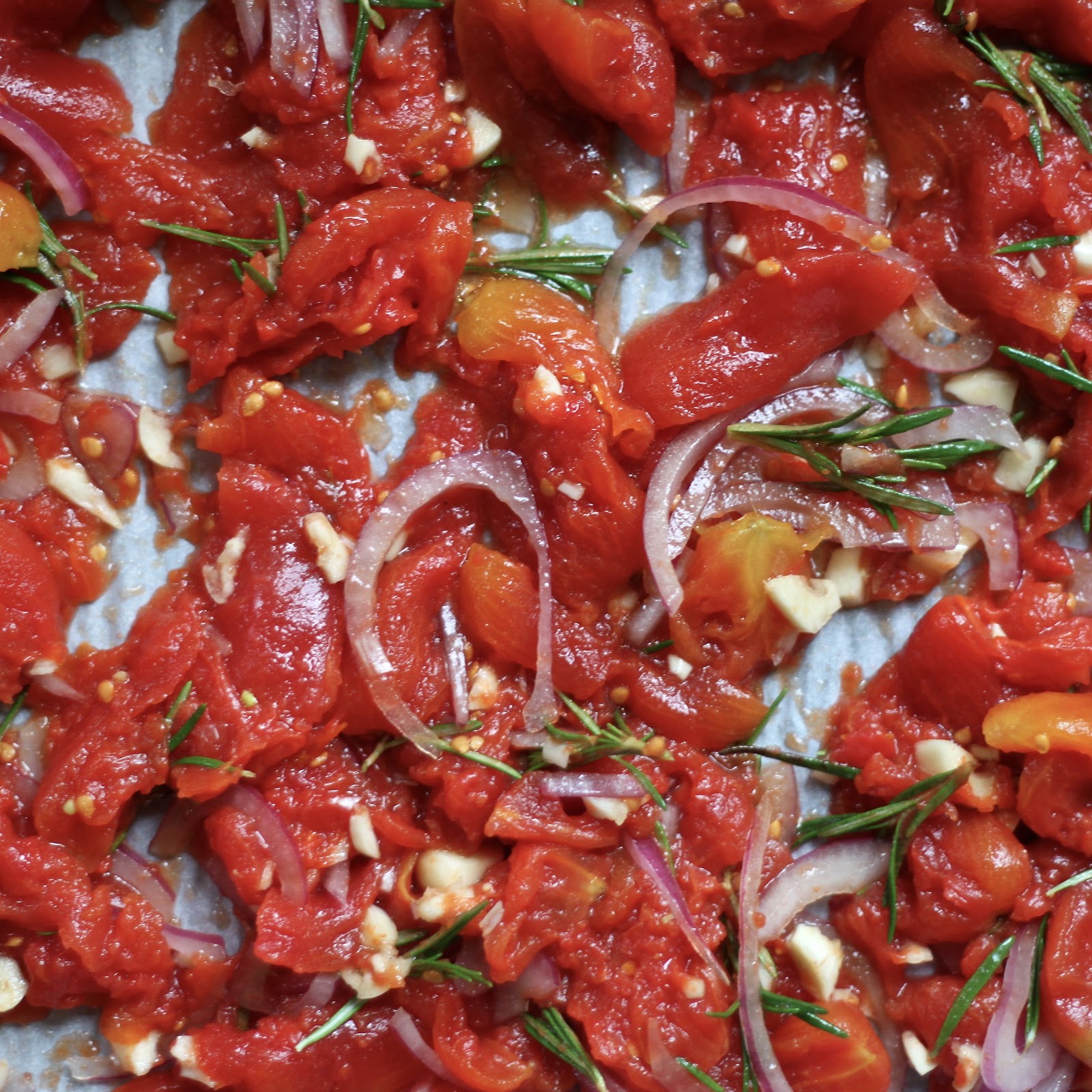 Jenessa's Dinners Roasted Rosemary Tomatoes & Zucchini Pasta