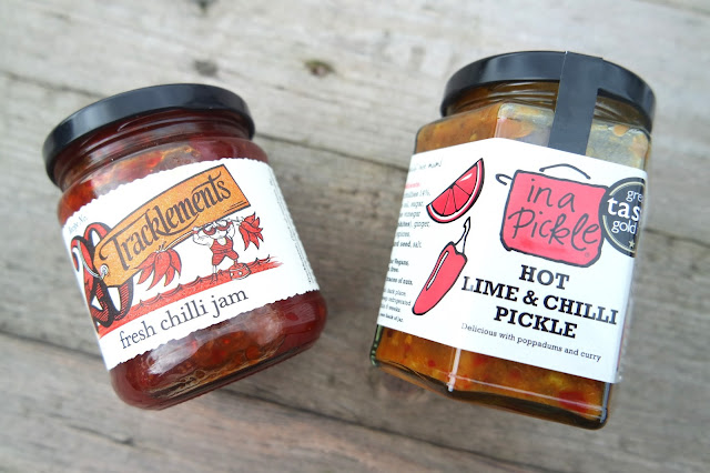 Tracklements Fresh Chilli Jam and In A Pickle Hot Lime and Chilli Pickle