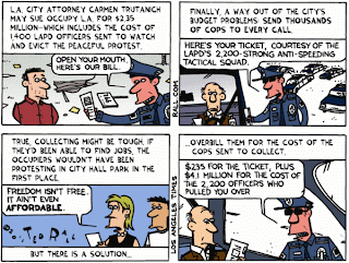Ted Rall: charge protesters for the police costs