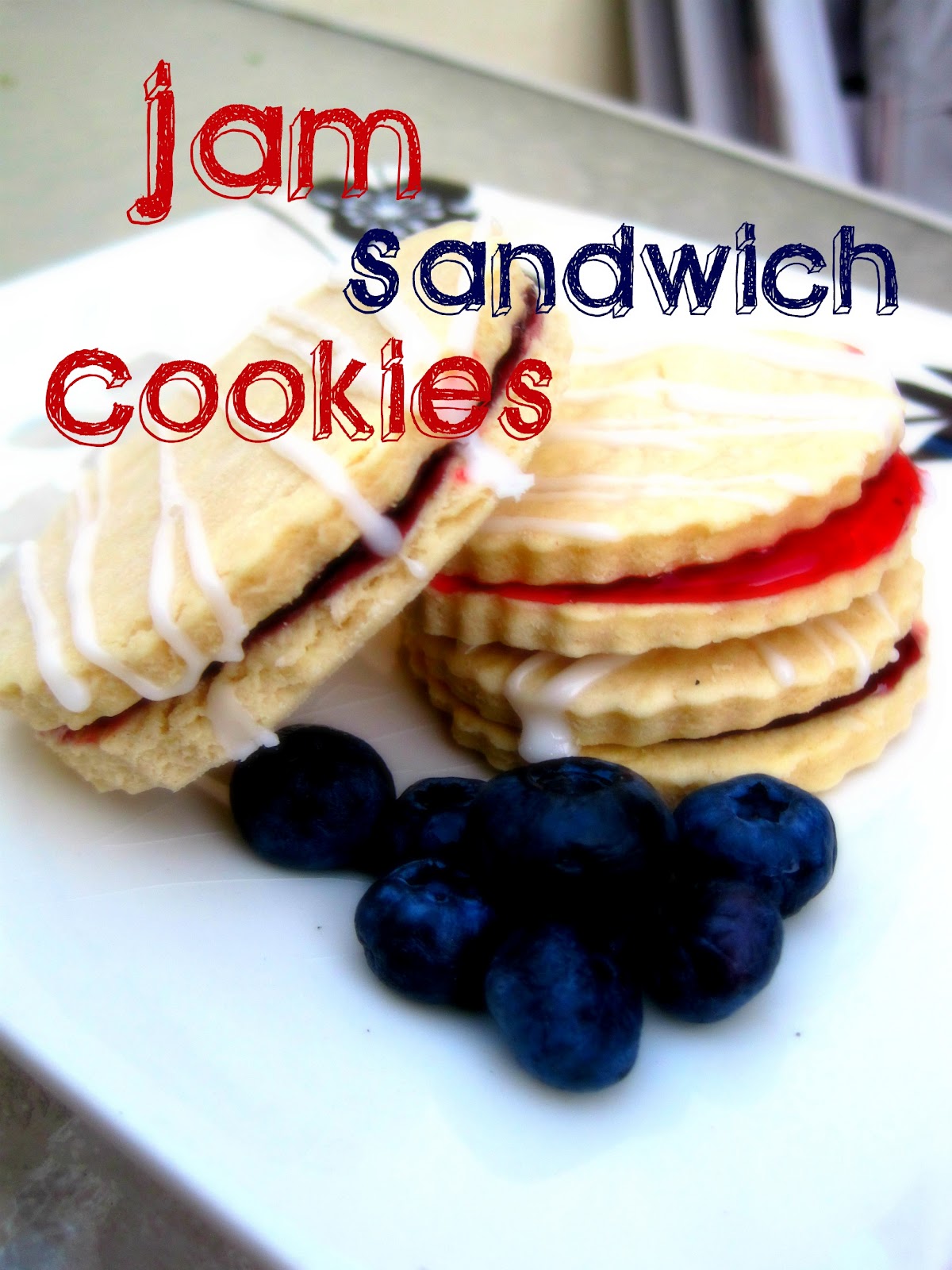 Cupcake Apothecary Blueberry and Strawberry Jam Sandwiches with Lemon