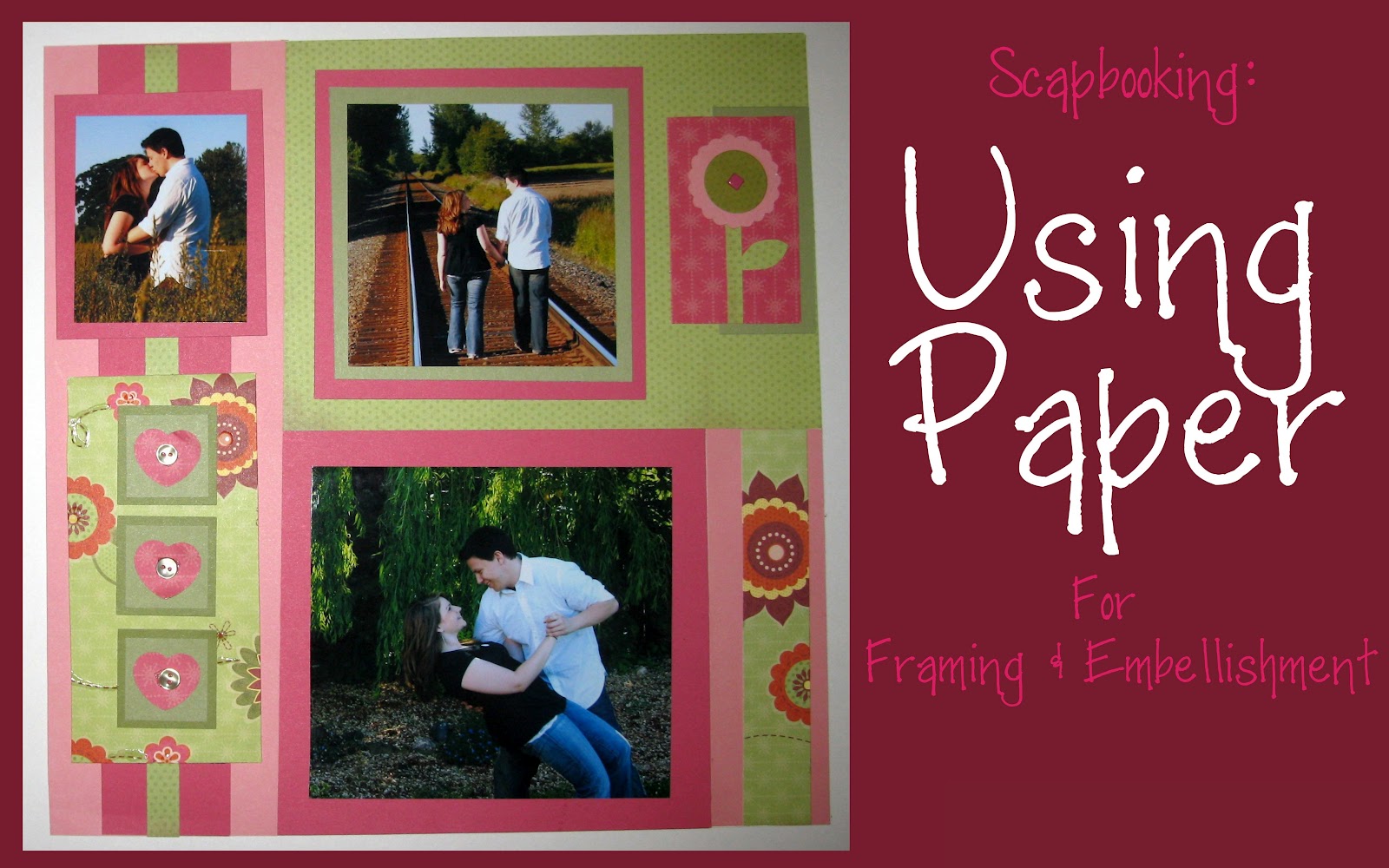 Miss Repurpose Scrapbooking Using Paper For Framing