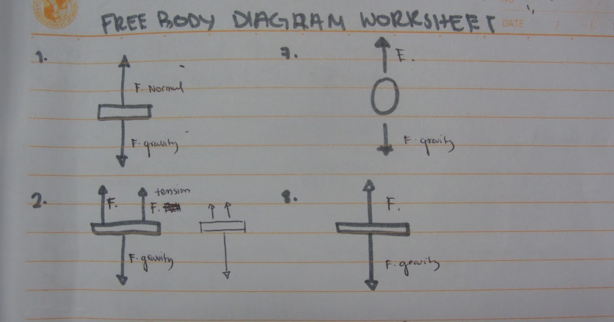 Amira's School Blog: Free Body Diagram Worksheet