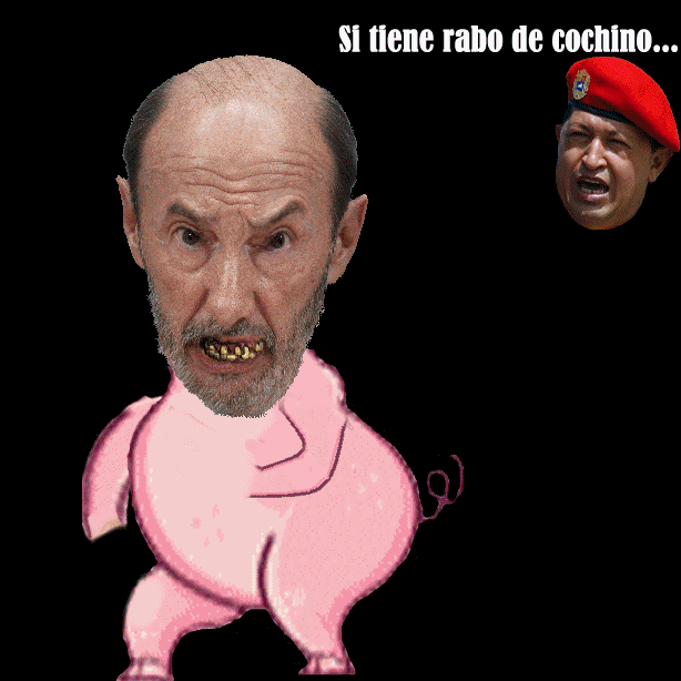 Si tiene rabo de cochino, manos de cochino y orejas de cochino... es que es el PSOE alentando algaradas en la calle