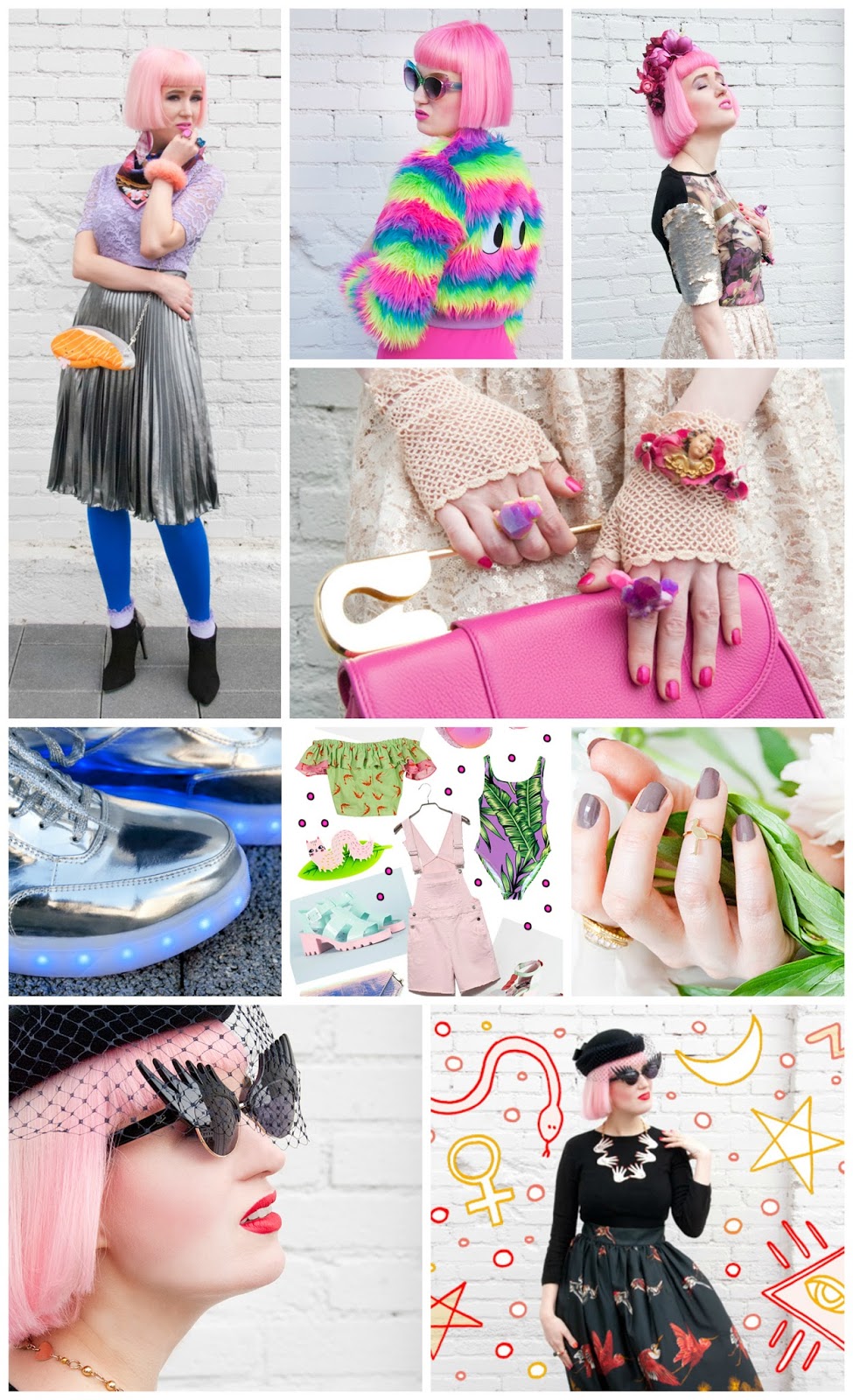 Sara's in Love With UK blogger, street style, pink hair, floral crown, kawaii, fashion, blogger, favourite bloggers,