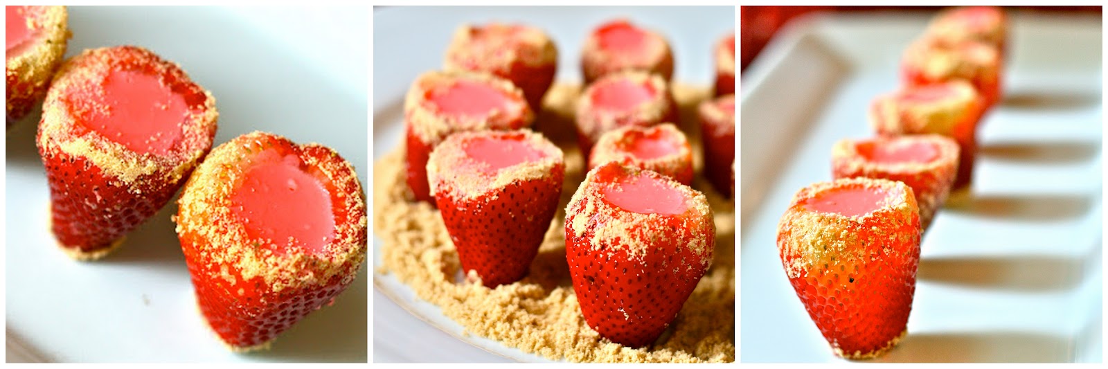 e is for eat H is for Hulled Strawberries {Strawberry Cheesecake