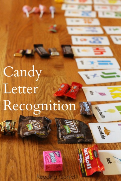http://www.readingconfetti.com/2013/11/candy-letter-recognition-game.html