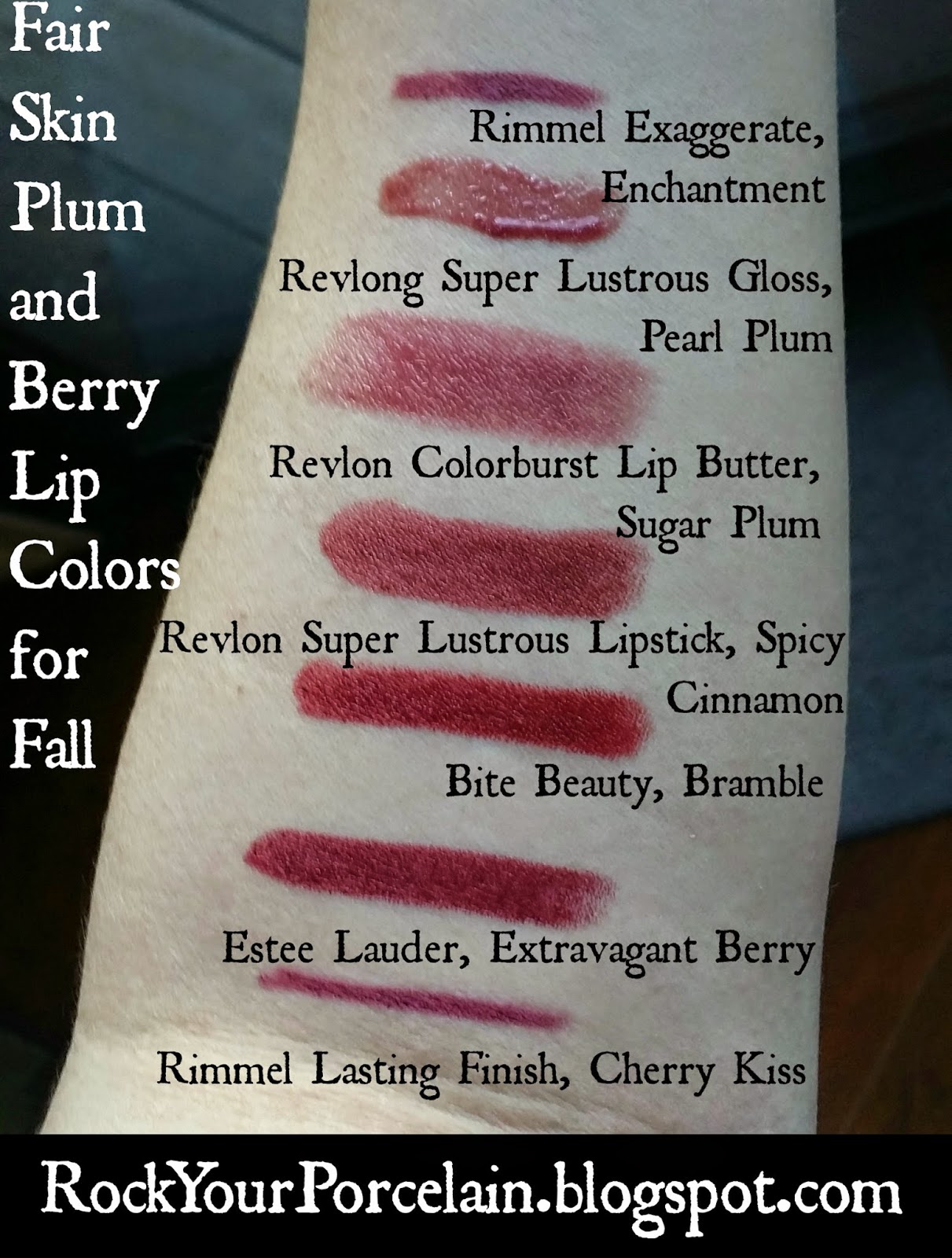 Rock Your Porcelain Fair Skin Plum and Berry Lip Colors for Fall
