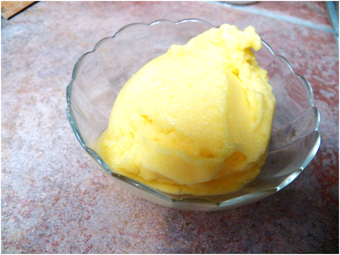 Aunt Debbi's Recipes Mango Sorbet