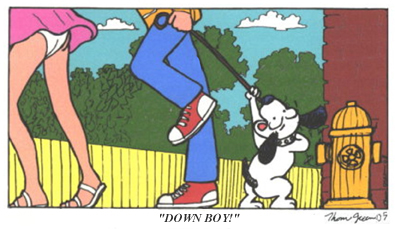 DOWN BOY! by Thom Green Cartoon