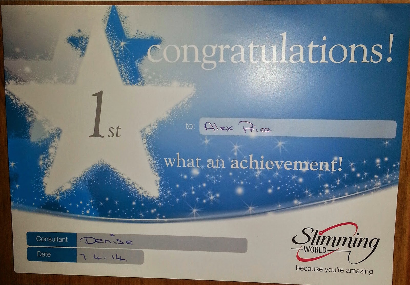 My Slimming World Journey My Awards