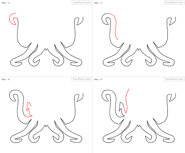How to draw Octopus - slide 1