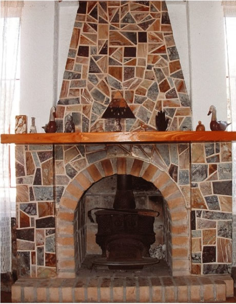 chimenea de piedra laja | Albañileando
