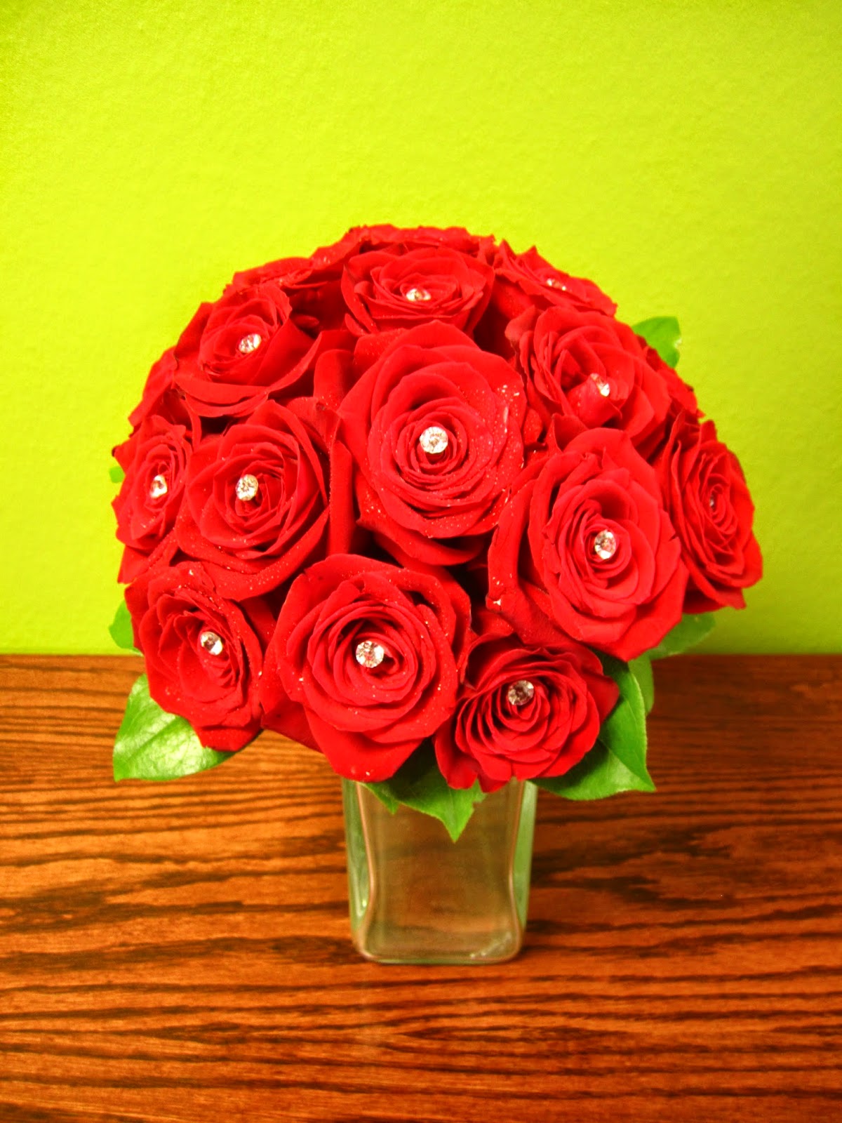 Bernardo's Flowers Red Rose Hand Held Wedding Bouquet