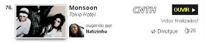 vagalume.com.br: "Monsoon" se encuentra en el puesto Nº 76 de los "Clips con lluvia" 1