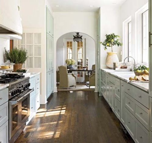 A Perfect Galley Style Kitchen | Content in a Cottage