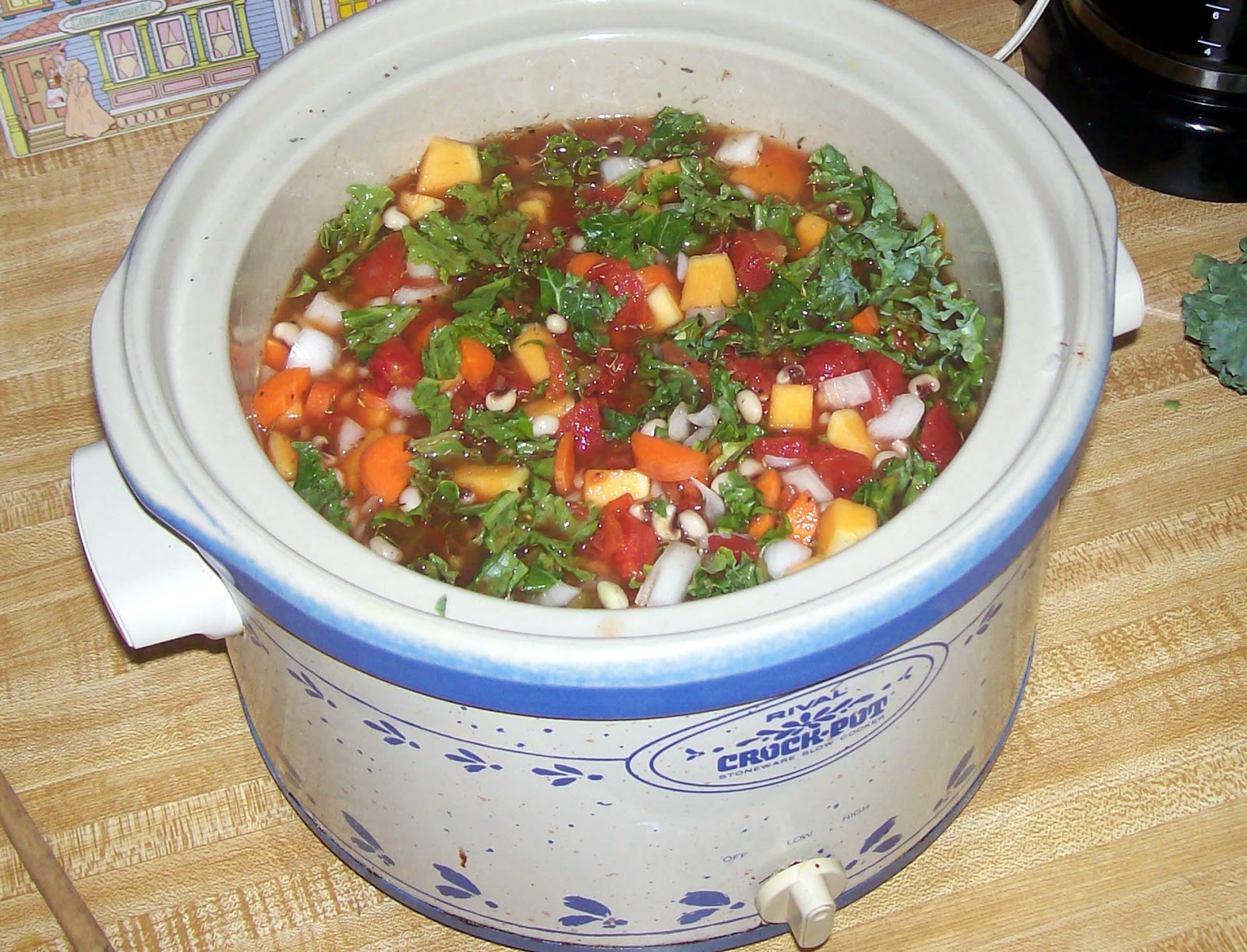 Glo's Kitchen BlackEyed Pea, Veggie & Sausage Soup (SlowCooker)