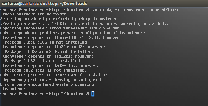 install teamviewer ubuntu 18.04