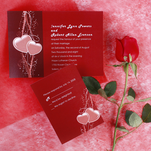 Red Wedding Invitations: Making Red Wedding Invitations